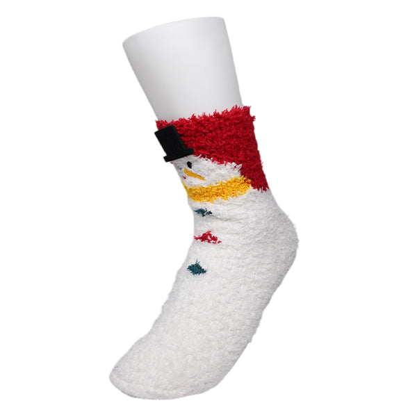 Christmas Fuzzy 3D Snowman Hat