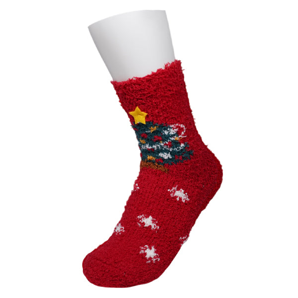 Christmas Fuzzy 3D Xmas Tree and snowflakes