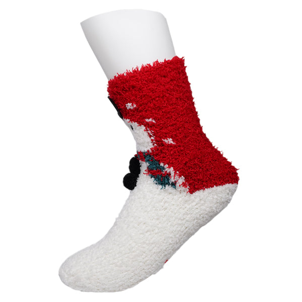 Christmas Fuzzy 3D Snowman Bottons
